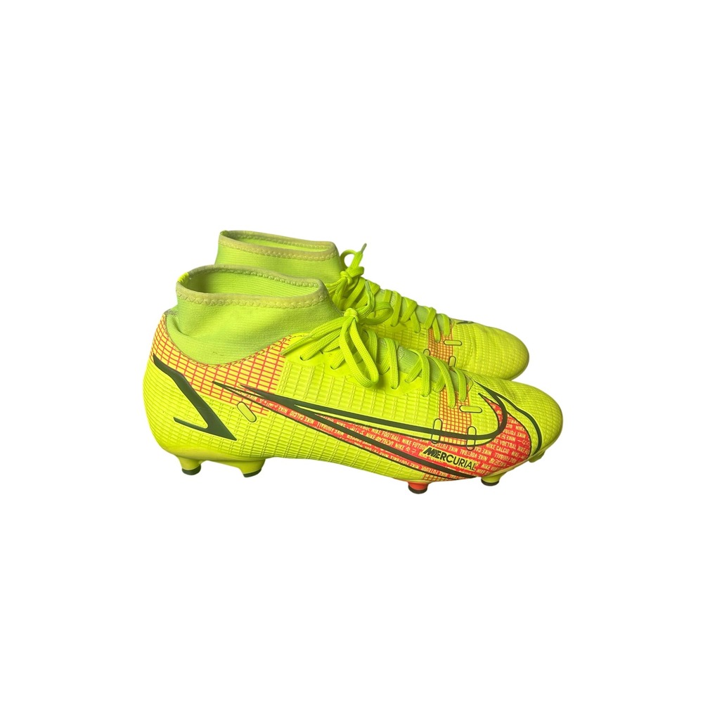 Nike Volt Bright Yellow Soccer Cleats Size 7.5 Mercurial Superfly 8 CV0843-760